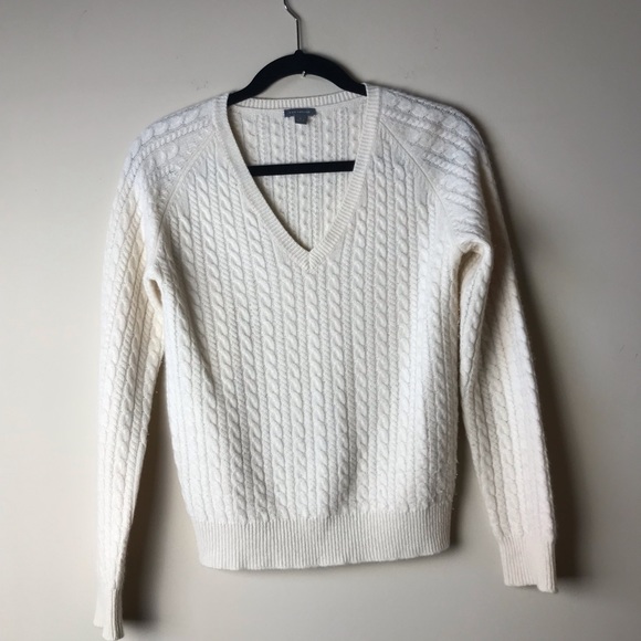 Ann Taylor Sweaters - Ann Taylor cream cashmere sweater, Sz M